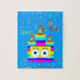 Puzzles Happy Birthday Colorful Candles Legpuzzel