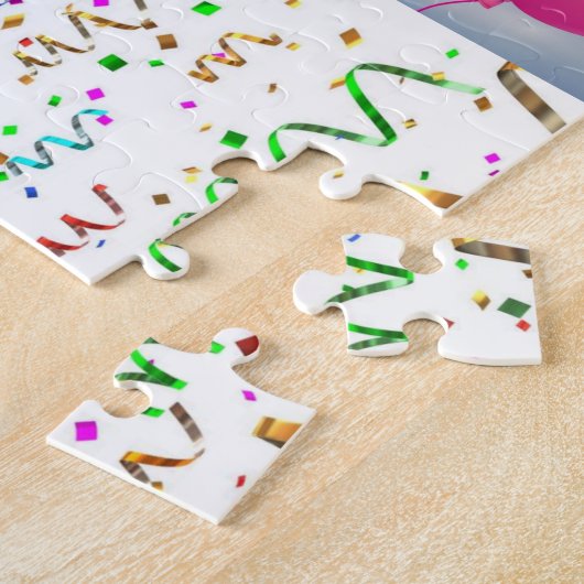Puzzles Happy Birthday Confetti Legpuzzel (Zijkant)