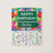 Puzzles Happy Birthday Confetti Legpuzzel (Verticaal)