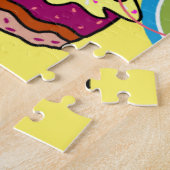 Puzzles Happy Birthday Cupcakes Hearts Legpuzzel (Zijkant)