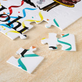 Puzzles Happy Birthday Dog Cupcake Legpuzzel (Zijkant)