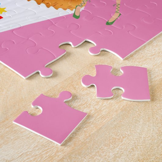 Puzzles Happy Birthday Fairy Cupcake Legpuzzel (Zijkant)