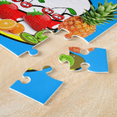 Puzzles Happy Birthday Fruit Cake Legpuzzel (Zijkant)