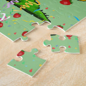Puzzles Happy Birthday Green Monster Legpuzzel (Zijkant)