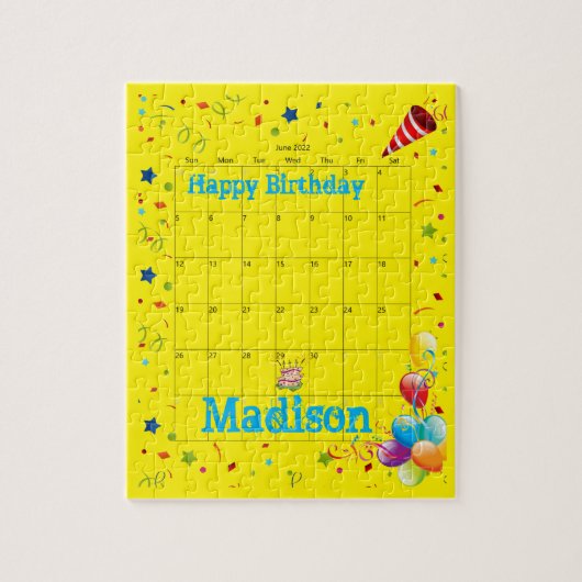 Puzzles, Happy Birthday June 2022 Puzzle Legpuzzel (Verticaal)