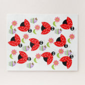 Puzzles Happy Birthday Lady Bug Cupcake Legpuzzel (Horizontaal)
