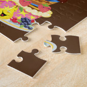 Puzzles Happy Birthday Penguin Cake Legpuzzel (Zijkant)