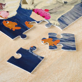 Puzzles Happy Birthday Polar Pear Cake Legpuzzel (Zijkant)