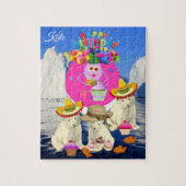 Puzzles Happy Birthday Polar Pear Cake Legpuzzel (Verticaal)