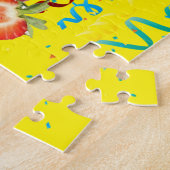Puzzles Happy Birthday Strawberry Ice Cream Legpuzzel (Zijkant)