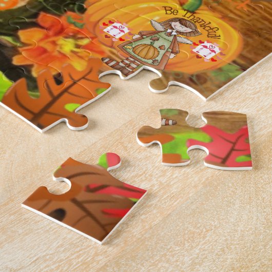 Puzzles Happy Thanksgiving Day Legpuzzel (Zijkant)