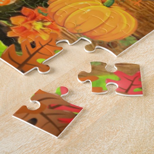 Puzzles Happy Thanksgiving Day Legpuzzel (Zijkant)