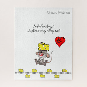 Puzzles Heart Mice Cheese Cheesy Legpuzzel