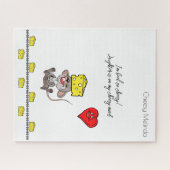 Puzzles Heart Mice Cheese Cheesy Legpuzzel (Horizontaal)