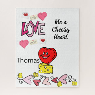 Puzzles Hearts Cheese Cheesy Legpuzzel