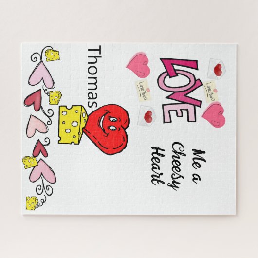 Puzzles Hearts Cheese Cheesy Legpuzzel (Horizontaal)