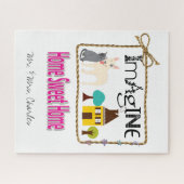 Puzzles Home Sweet Home, Dog Cat House Legpuzzel (Horizontaal)