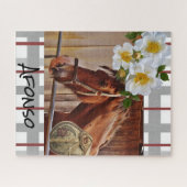 Puzzles Horse Floral Legpuzzel (Horizontaal)