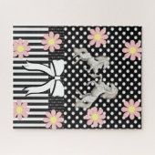Puzzles Horse Floral Polkadot Legpuzzel (Horizontaal)