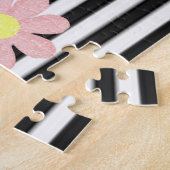 Puzzles Horse Floral Polkadot Legpuzzel (Zijkant)