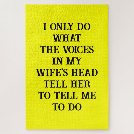 Puzzles Husband Wife's Joke Legpuzzel (Verticaal)