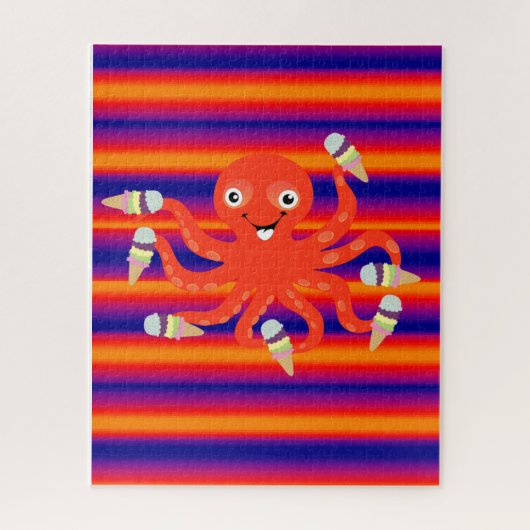 Puzzles Ice Cream Octopus Legpuzzel (Verticaal)