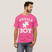 Puzzles Jigsaw Puzzle Funny Puzzle Boy T-shirt (Voorkant volledig)