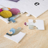 Puzzles Kitten adopteert Love Cat Yarn Legpuzzel (Zijkant)