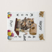 Puzzles Kitten Cat Condo Yarn Meow adopteren Legpuzzel (Horizontaal)