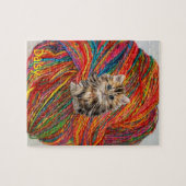 Puzzles Kitten Yarn Legpuzzel (Horizontaal)