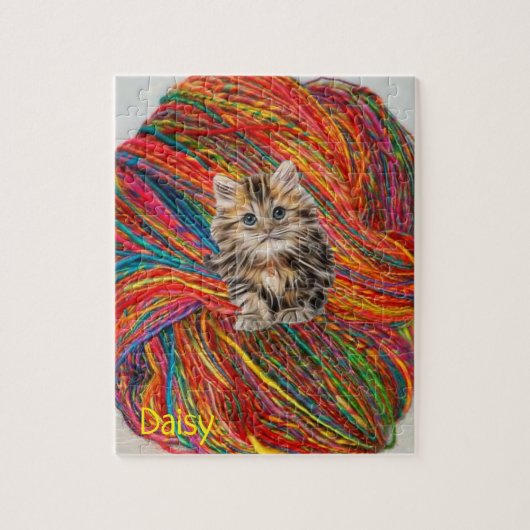 Puzzles Kitten Yarn Legpuzzel (Verticaal)
