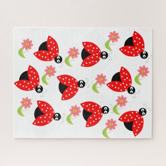 Puzzles Lady Bugs Floral Legpuzzel (Horizontaal)