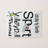 Puzzles Laten we onze favoriete sport Volleyball s Legpuzzel (Horizontaal)