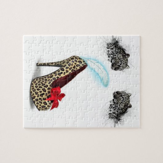Puzzles Leopard Heels Legpuzzel (Horizontaal)