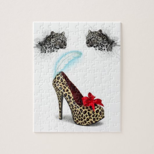 Puzzles Leopard Heels Legpuzzel (Verticaal)