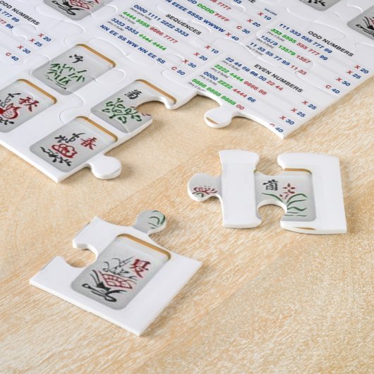 Puzzles Mahjong Dragon Legpuzzel (Zijkant)