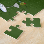 Puzzles Martini Glasses Green Legpuzzel (Zijkant)