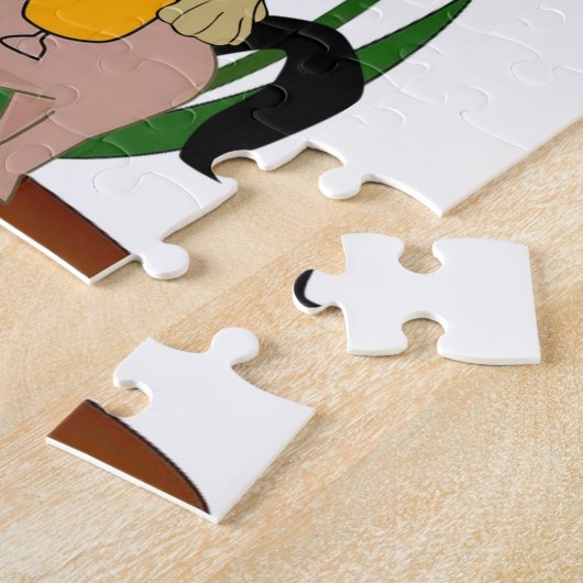 Puzzles Mexican Donkey Dog Floral Legpuzzel (Zijkant)