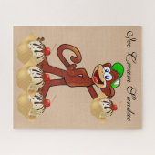 Puzzles Monkey Ice Cream Sundae Legpuzzel (Horizontaal)