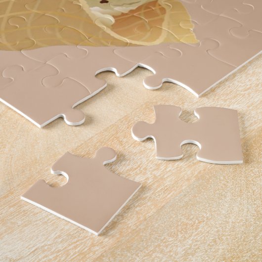 Puzzles Monkey Ice Cream Sundae Legpuzzel (Zijkant)