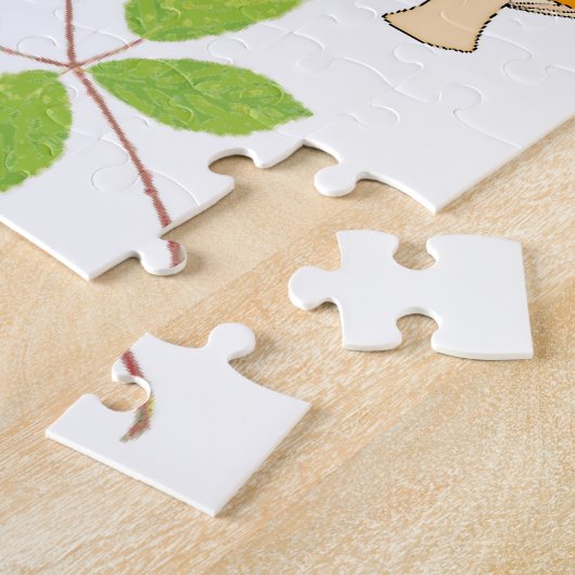 Puzzles Mouse Cheese Floral Legpuzzel (Zijkant)