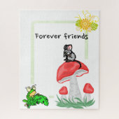 Puzzles Mouse Kikker Friends Mushroom Legpuzzel (Verticaal)