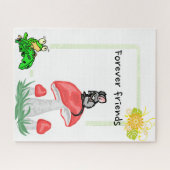 Puzzles Mouse Kikker Friends Mushroom Legpuzzel (Horizontaal)