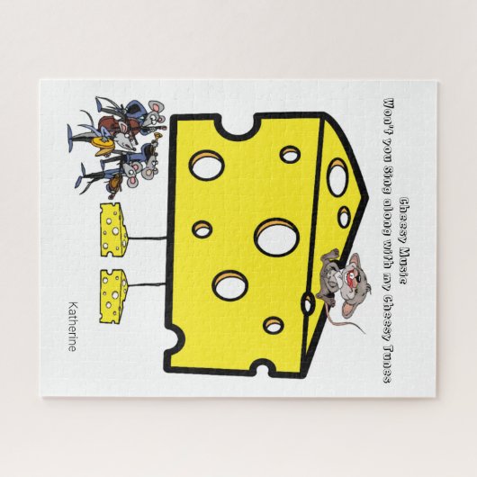 Puzzles Mouse Music Cheese Legpuzzel (Horizontaal)