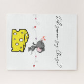 Puzzles Mouse Zeg kaas Legpuzzel (Horizontaal)