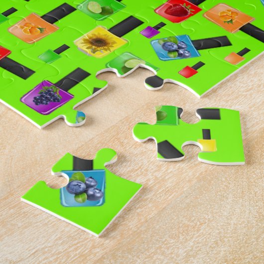 Puzzles Nail-Poolse Groene Vrucht Legpuzzel (Zijkant)