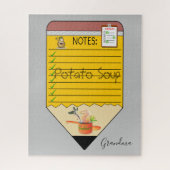 Puzzles neemt nota van aardappelsoep legpuzzel (Verticaal)