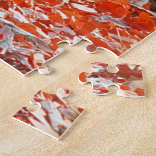 Puzzles Oranje Brick Legpuzzel (Zijkant)