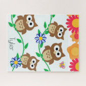 Puzzles Owls Floral Legpuzzel (Horizontaal)