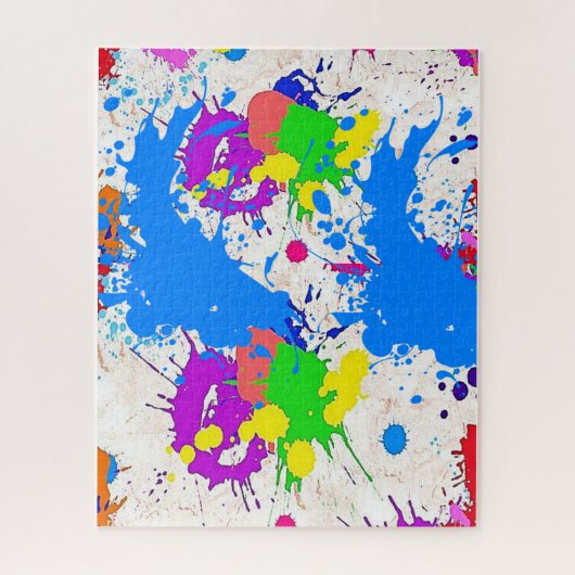 Puzzles Paint Splatter Legpuzzel (Verticaal)